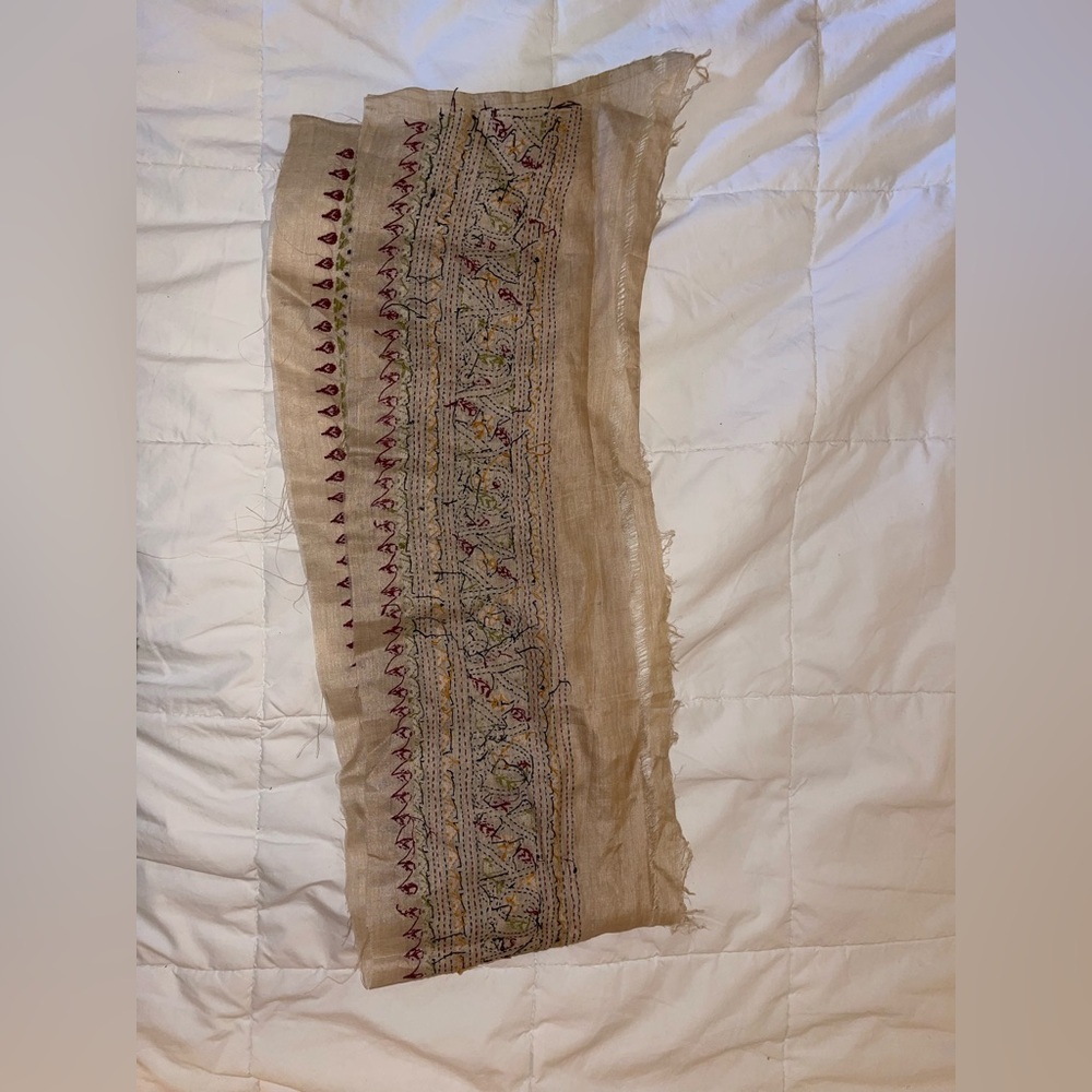Piece of Embroidered Fabric
